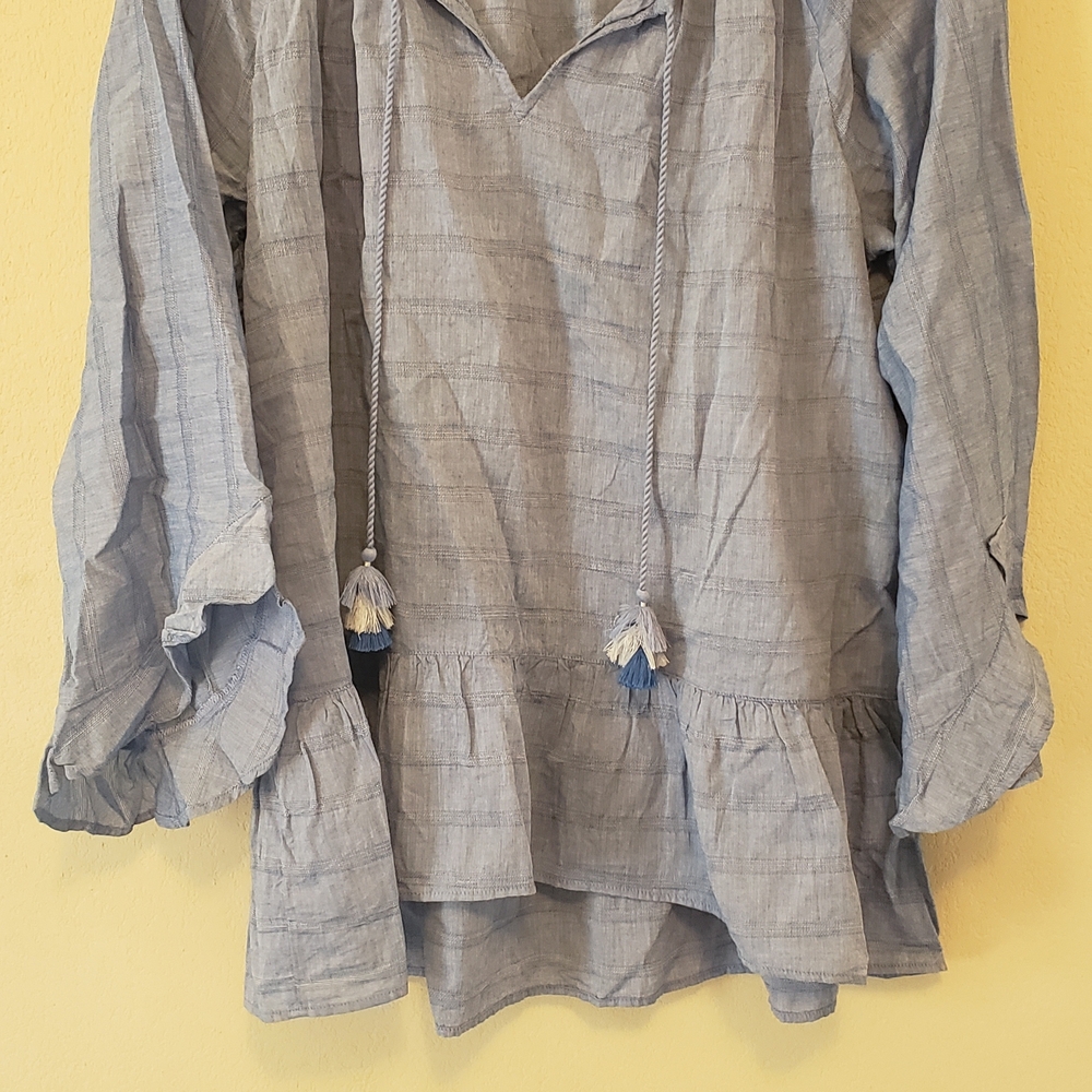Matilda Jane Blue and White‎ Striped Blouse